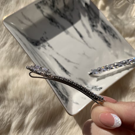 kirakira stone hairpin 2set