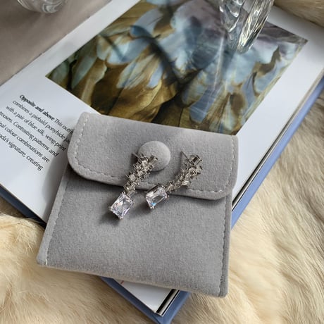 square stone jewelry pierce