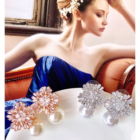big crystal pearl pierce