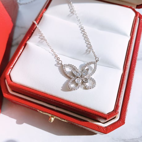 double butterfly necklace