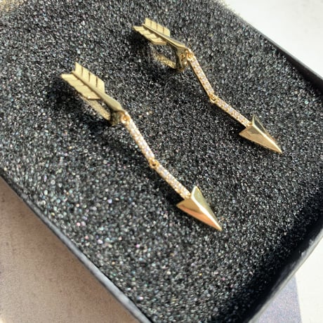 spear gold long pierce