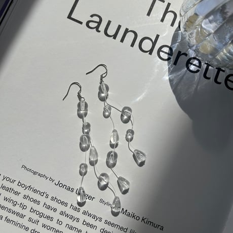 clear long hook pierce