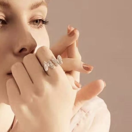 butterfly stone open ring