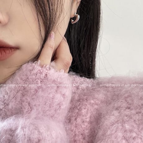 half heart mini pierce