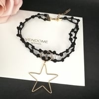 star see-through choker