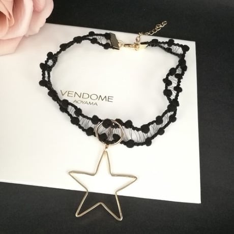star see-through choker