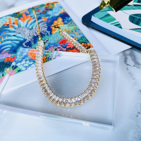 square stone anklet