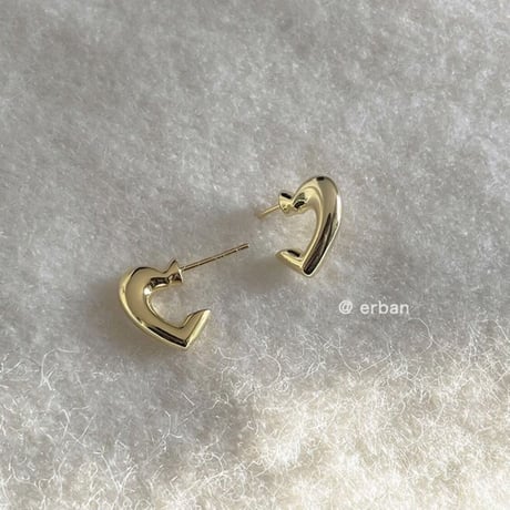 half heart mini pierce
