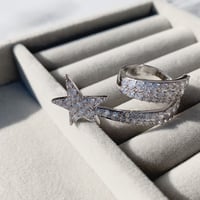 shooting star stone ring