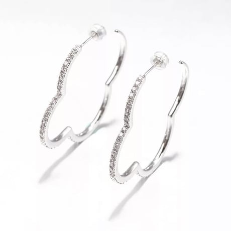 flower big hoop pierce
