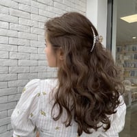 clear pearl hair clip 2