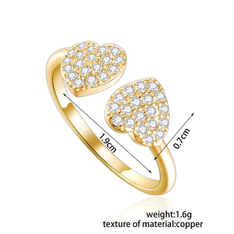 LOVE＋♡︎ ring 2set