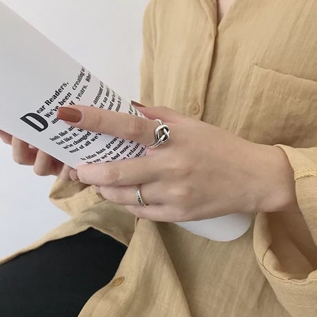 silver925 heart ring
