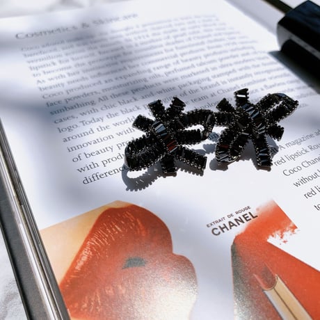 black solid cord pierce