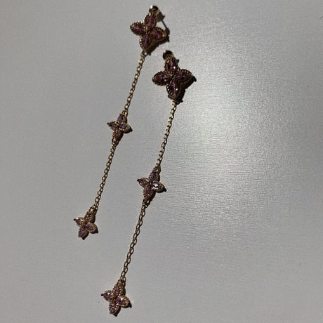 flower stone long chain pierce