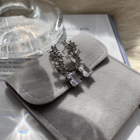 square stone jewelry pierce