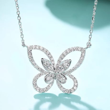 double butterfly necklace