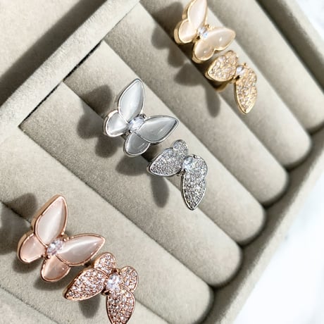 double butterfly open ring