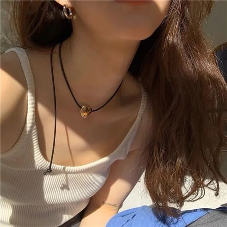 metal heart choker necklace