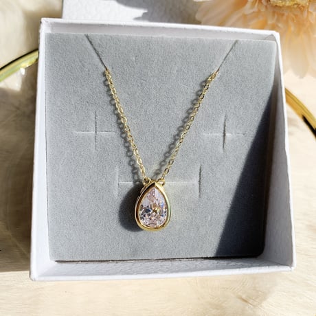 drop stone necklace