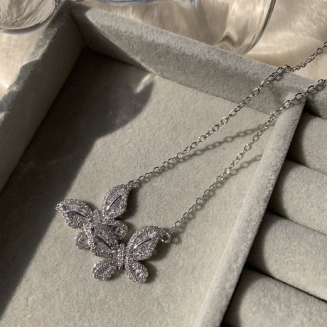 double butterfly necklace