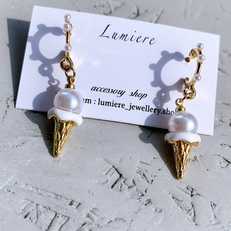 summer ice cream pearl loop pierce