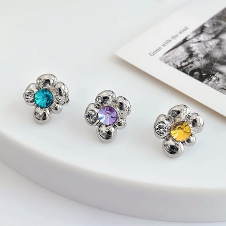 vintage flower ear cuffs