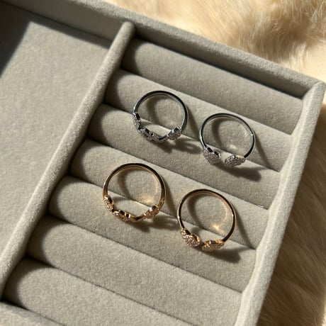 LOVE＋♡︎ ring 2set
