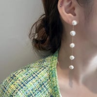 baroque pearl long pierce/earring