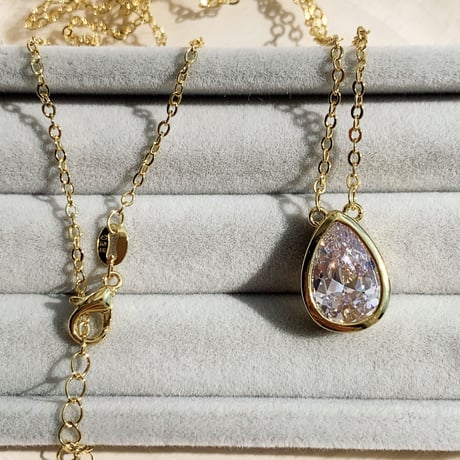 drop stone necklace