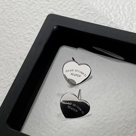 silver heart metal pierce