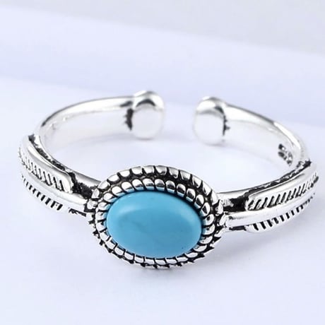 silver925 turquoise stone ring