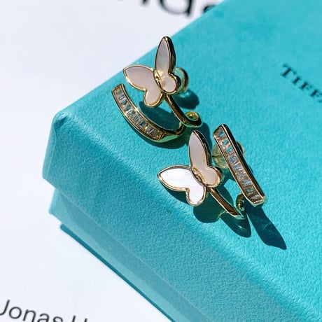 stone × shell butterfly  pierce