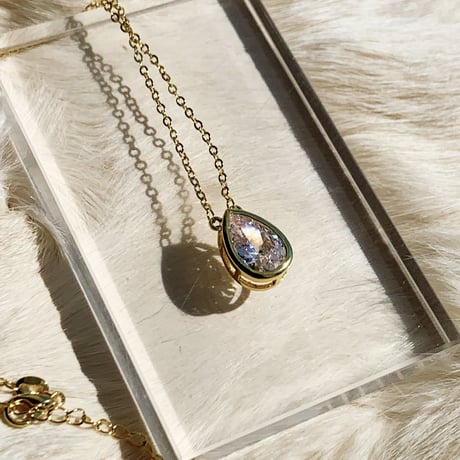 drop stone necklace