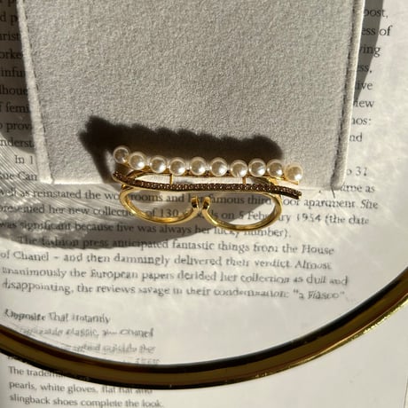 pearl double ring