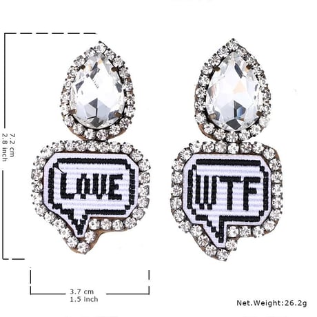 pop bijou × wappen big earring