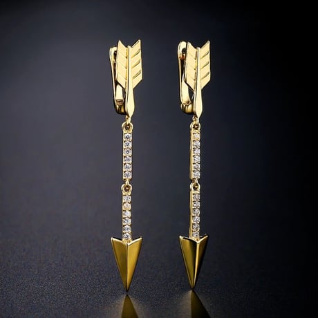 spear gold long pierce