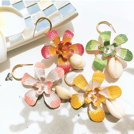 summer flower × shell pierce