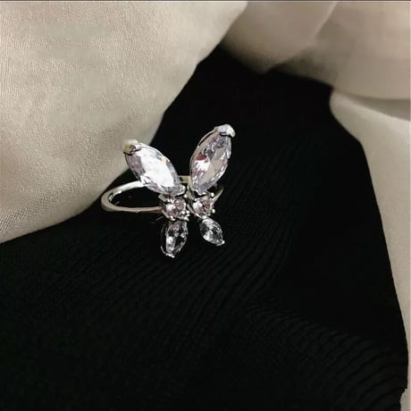 butterfly stone open ring