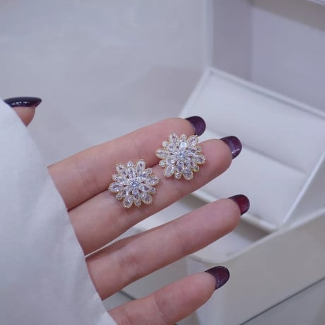 large diamond pierce/earring