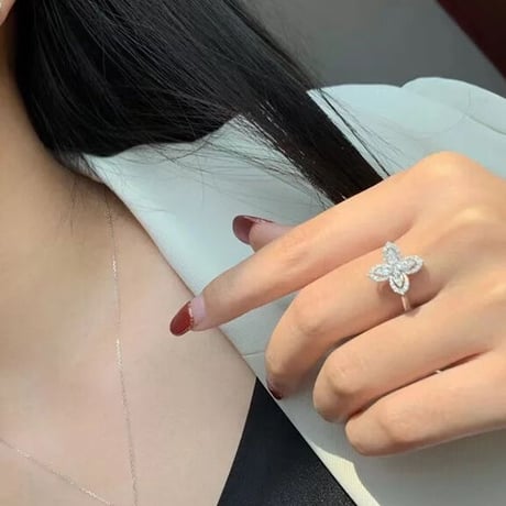 flower stone solid body ring