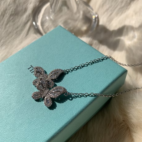 double butterfly necklace