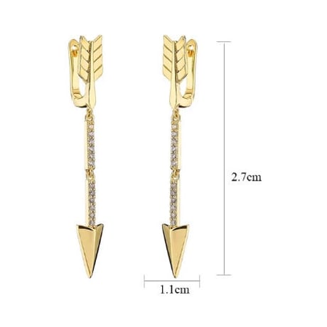 spear gold long pierce