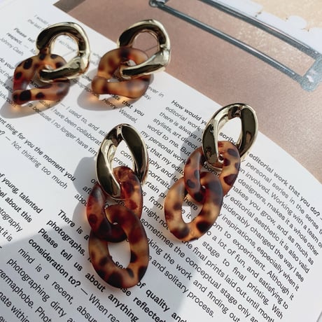 mat leopard × gold pierce
