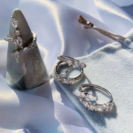 stone ring 3set