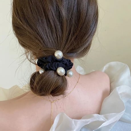 pearl × ribbon hair gom