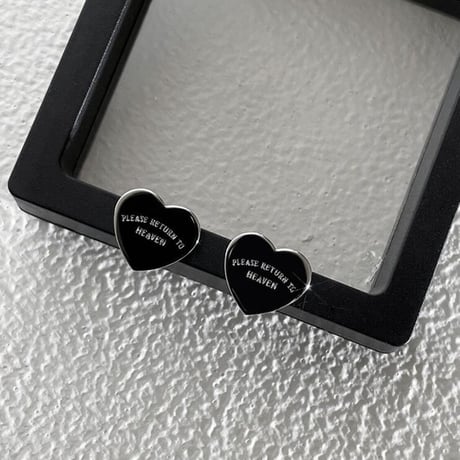 silver heart metal pierce