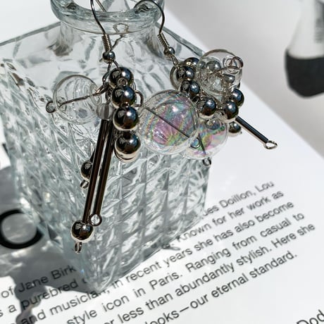 cool clear bowl × stick hook pierce