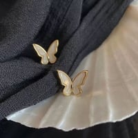 butterfly one point  pierce/earring