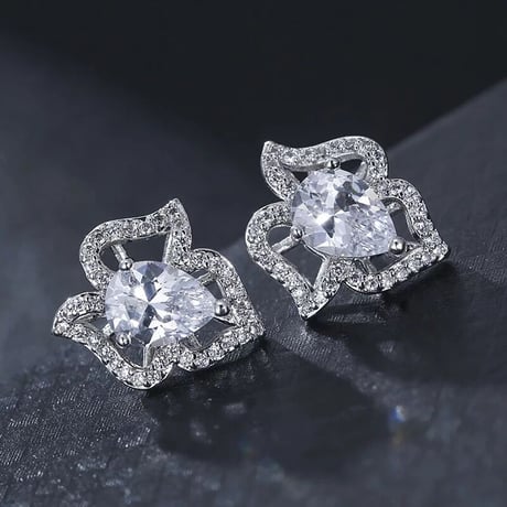 zirconia lily jewelry pierce